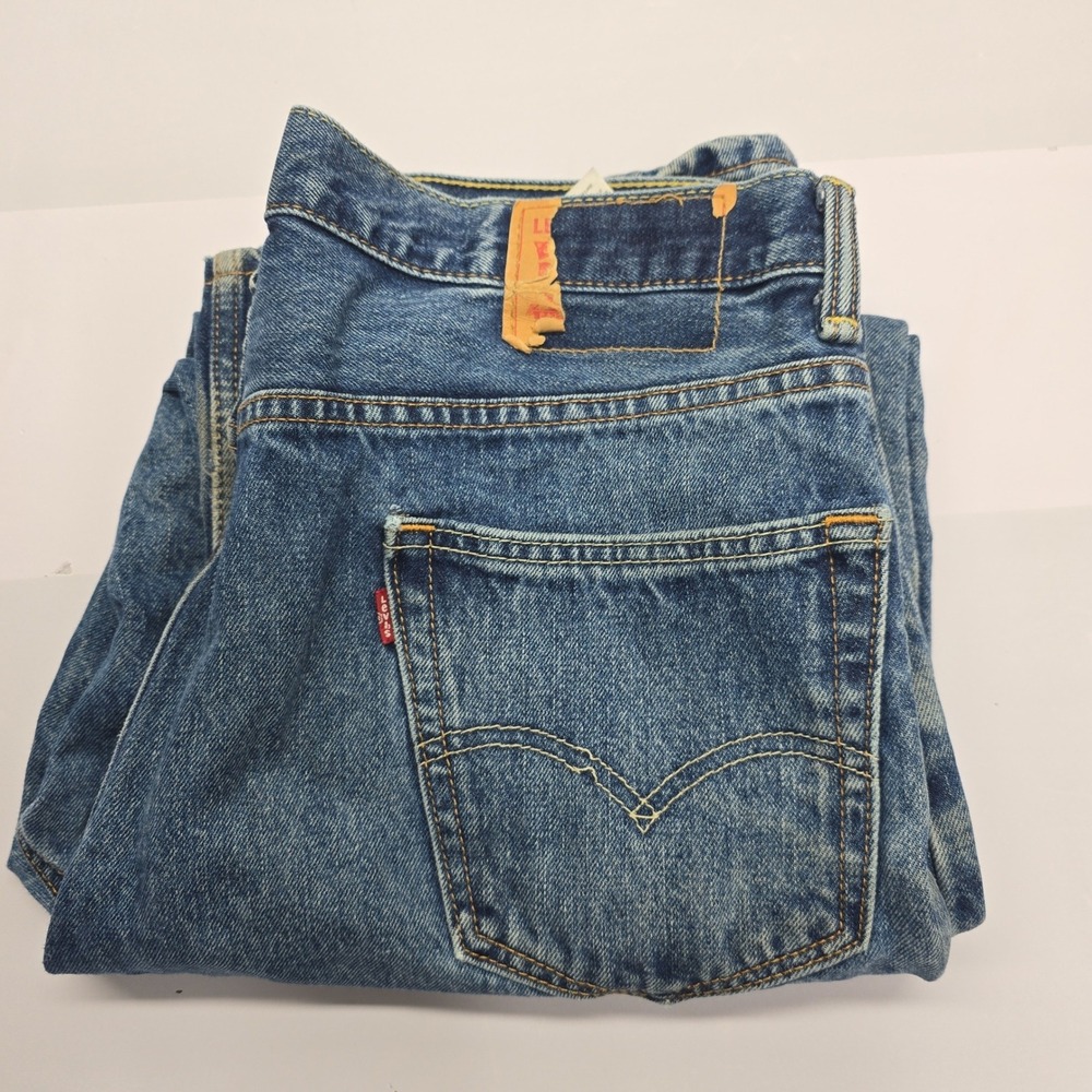 Levis 550 Relaxed Fit Tapered Leg Blue Denim Jeans Mens W34 L30 00550-4886‎